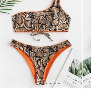 New ZAFUL Snakeskin Leopard bikini bottoms